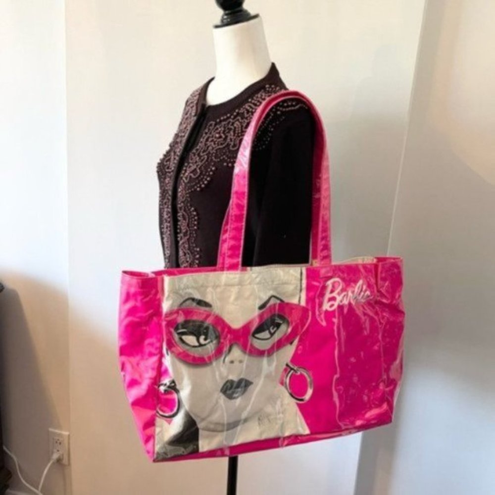 New Barbie David Dixon? tote bag hot pink vintage 1959 shopping bag - Picture 4 of 7